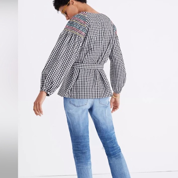 MADEWELL gingham top NWOT - Picture 2 of 10